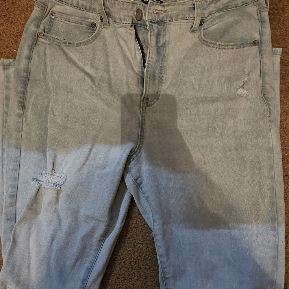 Aeropostale Women's Light Blue High Rise Jeans